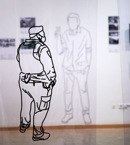 Figure of Alexei Navalny at the Fearless exhibition (photo: Dániel Végel)